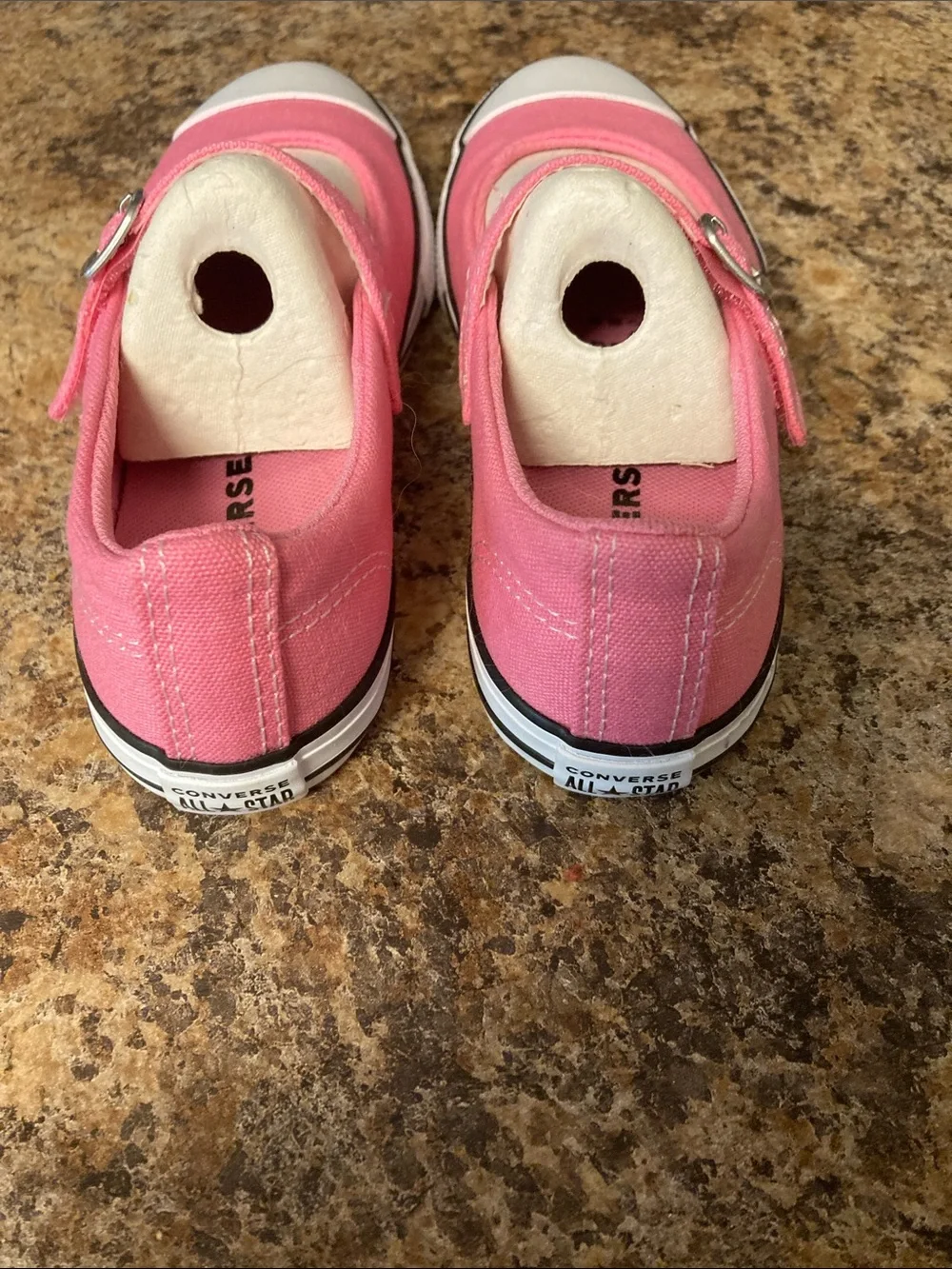 Kids Pink Canvas Mary Jane Sneakers